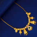 Traditional Gold Plated Lakshmi Pendants Necklace