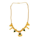 Traditional Gold Plated Sree Krishna Palakka Pendant Necklace