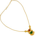 Stunning Gold Plated Ruby Palakka Pendant Necklace