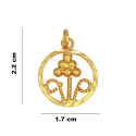 Gold Plated Flower Design Pendant