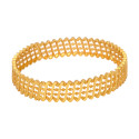 Elegant Gold Plated Floral Designer Bangle for Women