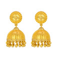 Trendy Gold Plated Plain Jhumka Earrings