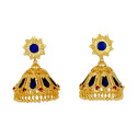 Premium Gold Plated Big Nagapadam Jhumka Earrings