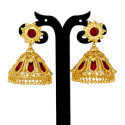 Premium Gold Plated Big Nagapadam Jhumka Earrings