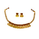 Traditional Antique Kemp Lakshmi Kasu Choker Set