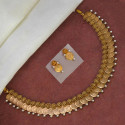 Antique Floral Design Lakshmi Coin Necklace Set
