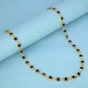 Fashionable Light-weight Black Stone Chain