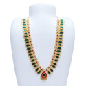 Kerala Traditional green broad Nagapadam Necklace
