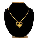 Lakshmi Heart Dollar in Golden Designer Beads Chain