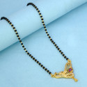 Gold Plated Peacock Pendant Mangalsutra Chain