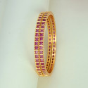 Gold Plated Square Semi Precious Stone Bangles