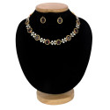 Premium Fashion Floral CZ Stone Necklace Set