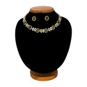 Premium Fashion Floral CZ Stone Necklace Set