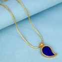 Traditional Gold-Plated Mango Pendant Chain