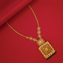 Designer Big Square Filigree Pendant Necklace