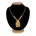 Designer Big Square Filigree Pendant Necklace