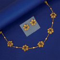 Antique Gold Floral Necklace Set