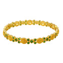 Trendy Gold Plated Designer Stone Bangle