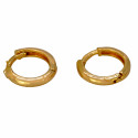 Simple Golden Plain Hoop Earrings