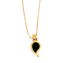 Traditional Gold-Plated Mango Pendant Chain
