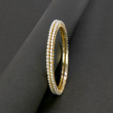 Stylish Gold Plated Thin Pearl Bangles