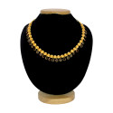Stylish Gold Plated Crystal Hanging Ball Chain Necklace