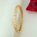 Exquisite Gold Plated Floral Stone Bangle