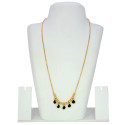 Stylish Gold Plated Crystal Hanging Beads Necklace
