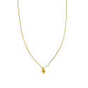 Delicate Gold-Plated Heart Pendant Necklace