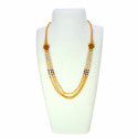 Gold Plated Multi-Strand Crystal Necklace