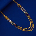 Floral Mugappu Pearls and Golden Designer Beads Layer Necklace