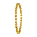 Splendid Gold Plated Round Design Stone Bangle