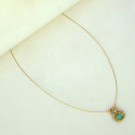 Elegant Invisible Chain CZ Victorian Pendant Necklace