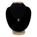 Elegant Invisible Chain CZ Victorian Pendant Necklace