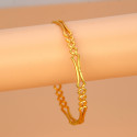Gorgeous Sleek Gold Plated Designer Wave Bangle