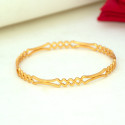 Gorgeous Sleek Gold Plated Designer Wave Bangles