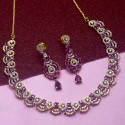Latest Fashion Elegant Designer Ruby AD Necklace Set