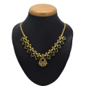 Gold Plated Ethnic Green Palakka Necklace
