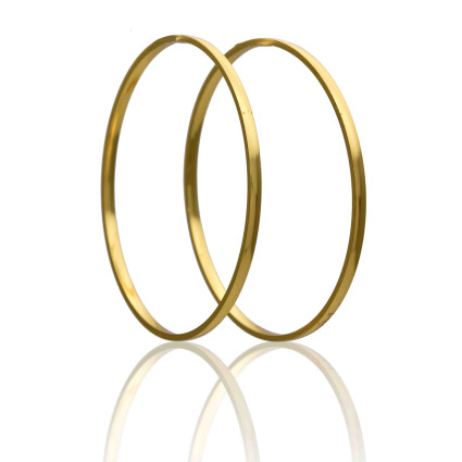 Kollam Supreme Gold Plated Plain Bangles