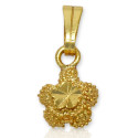 Gold Plated Small Floral Pendant