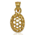 Micro Gold Plated Little Designer Net Pendant