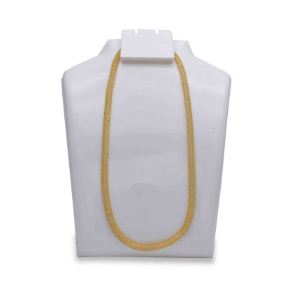 Stylish Gold Plated White Crystal Net Custom Chain