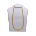 Stylish Gold Plated White Crystal Mesh Chain