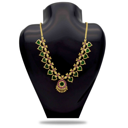 Kerala One Gram Gold Plated Palakka Necklace
