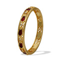 One Gram Gold Plated Thin Nagapadam Bangles