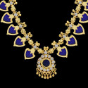 Traditional Blue Palakka Necklace